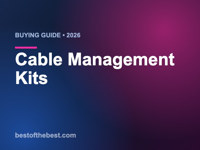 Buying guide 2026 banner from bestofthebest.com titled Cable Management Kits