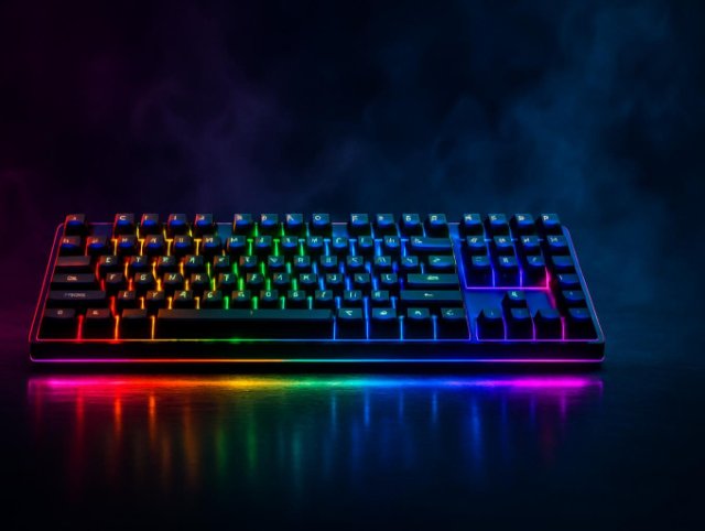 Gaming keyboard with keycaps that lift off for deep cleaning