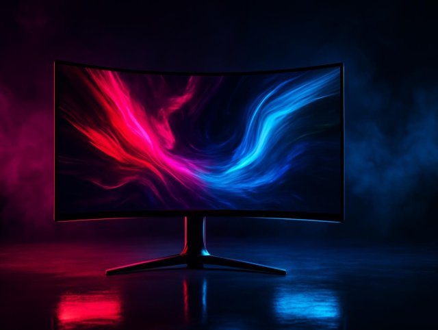 Gaming monitor running at an overclocked refresh rate