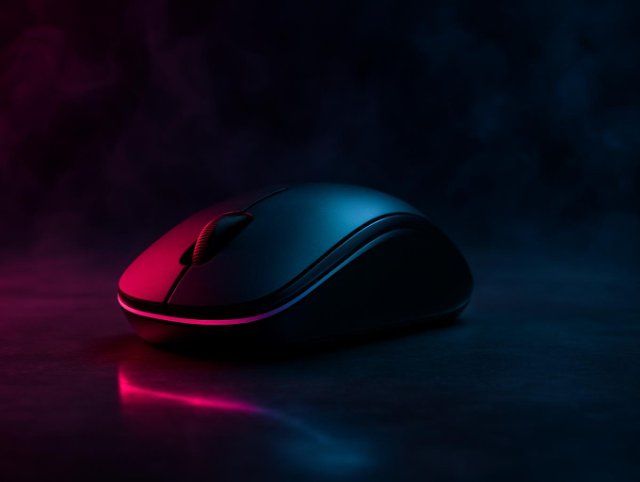 Wireless mouse used to test double click behavior on another computer